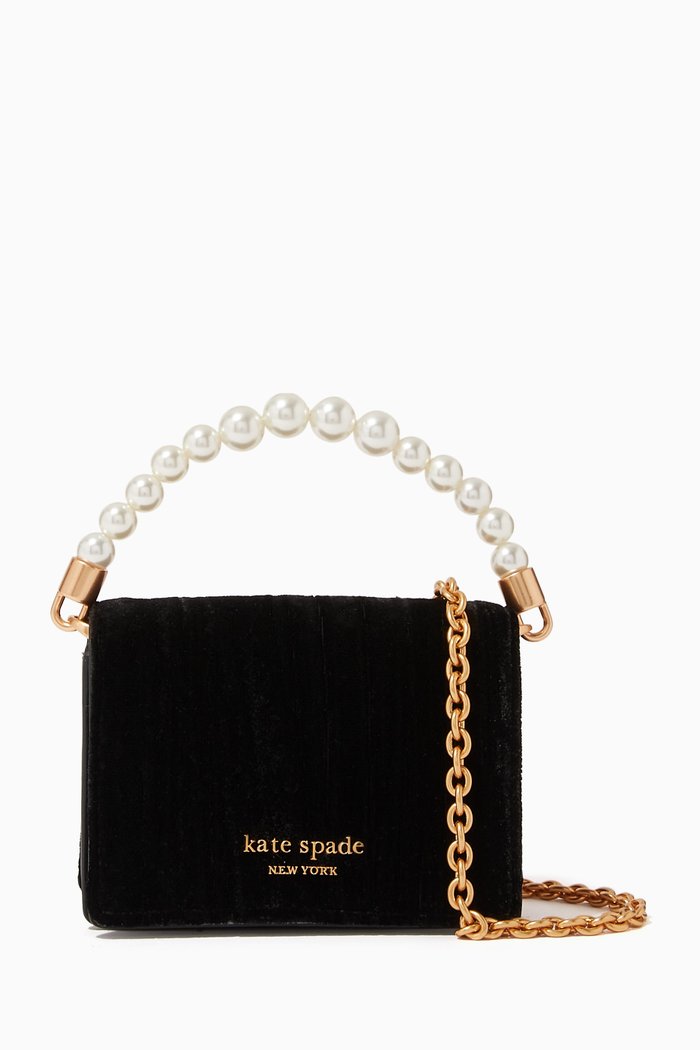 

Small Gala Crossbody Bag in Leather, Black