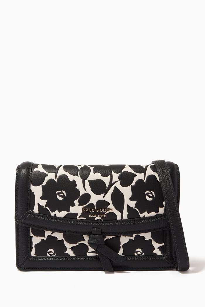 

Knott Flap Crossbody Bag in Grainy-leather, Multicolour