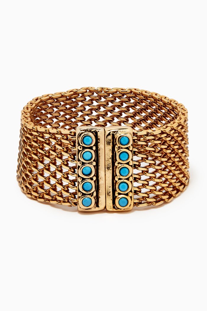 

Blue Islander Luvie Bracelet in Gold-plated Brass