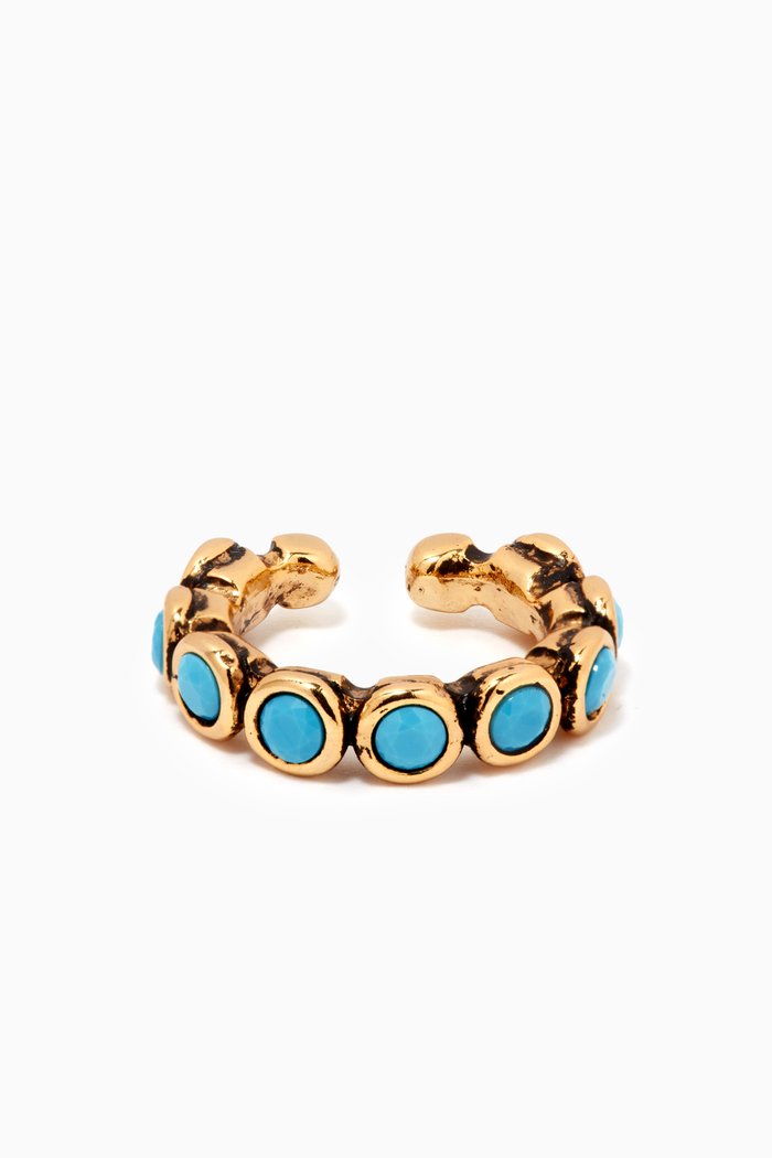 

Blue Islander Castro Single Earcuff in Gold-plated Brass