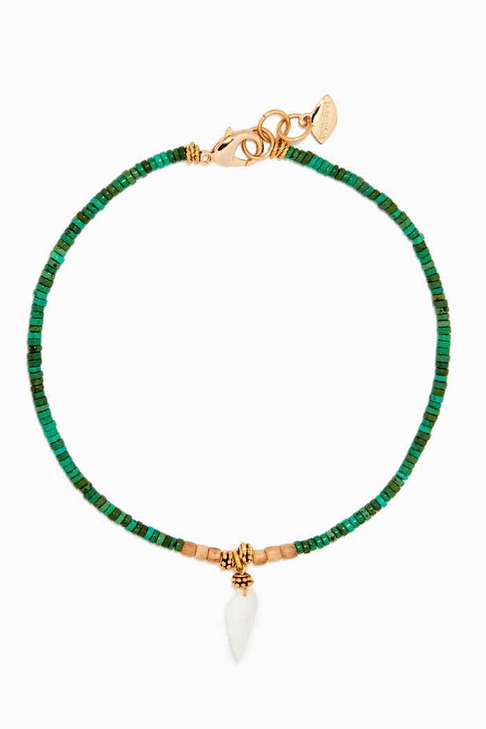 

Sea Whisperer Sunlit Necklace in Gold-plated Brass, Green