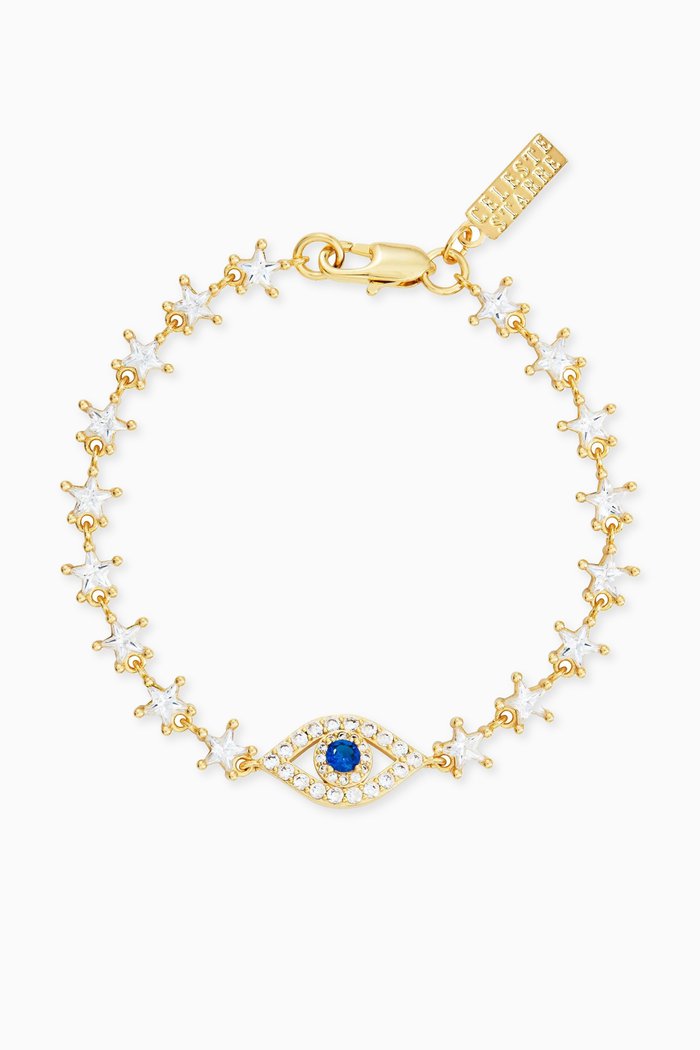 

Eye Twinkle Bracelet in 18kt Gold-plated Brass