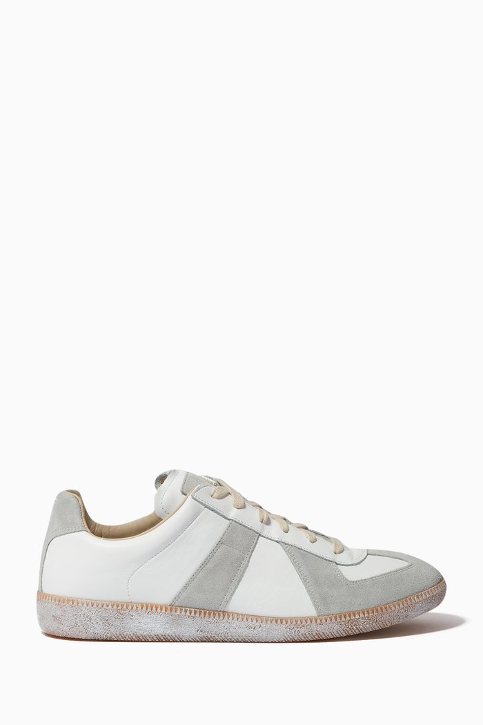 

Replica Low-top Sneakers in Nappa Leather & Suede, White
