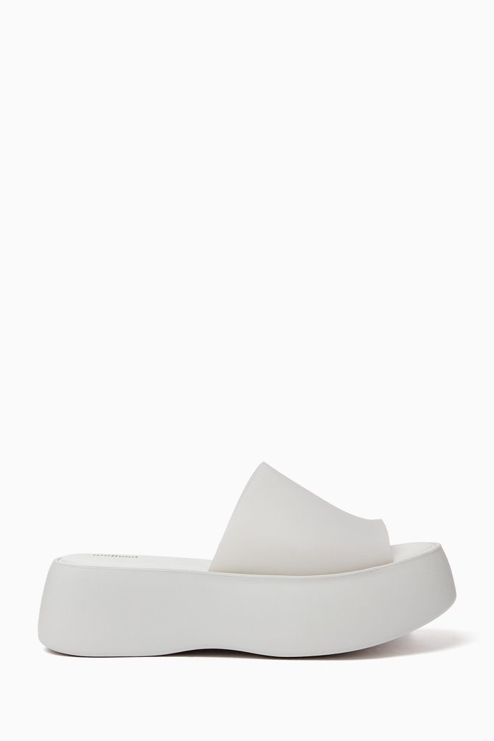 

Becky Flatform Slides in Melfree™, Grey