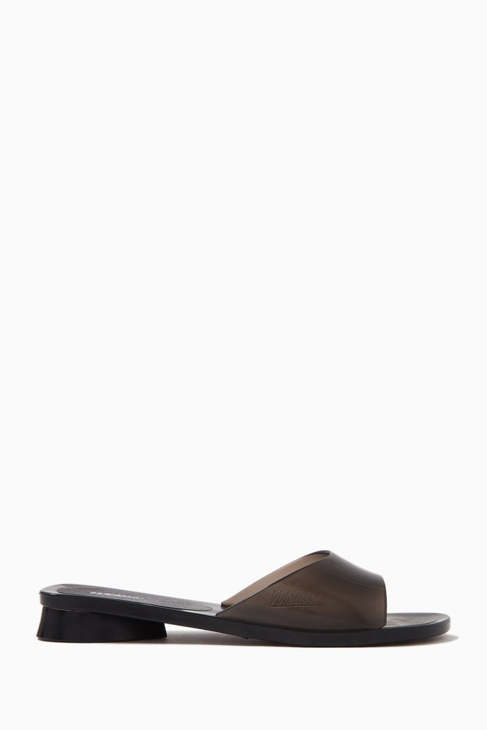 

Real Jelly Kim Slides in Melflex™, Black