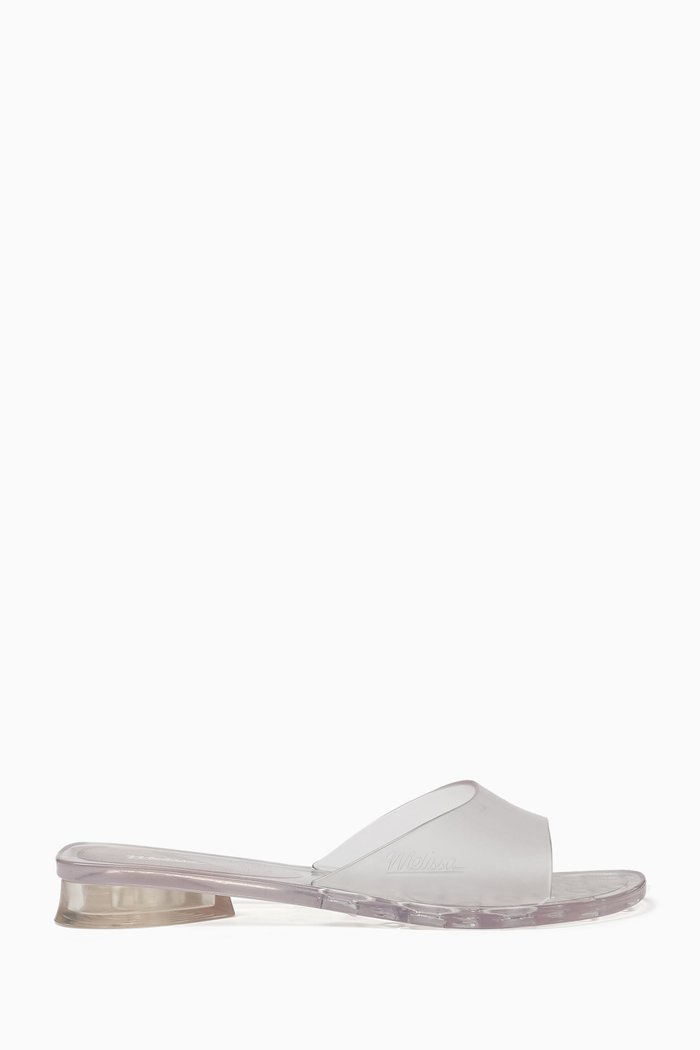 Real Jelly Kim Slidels in Melflex™, White