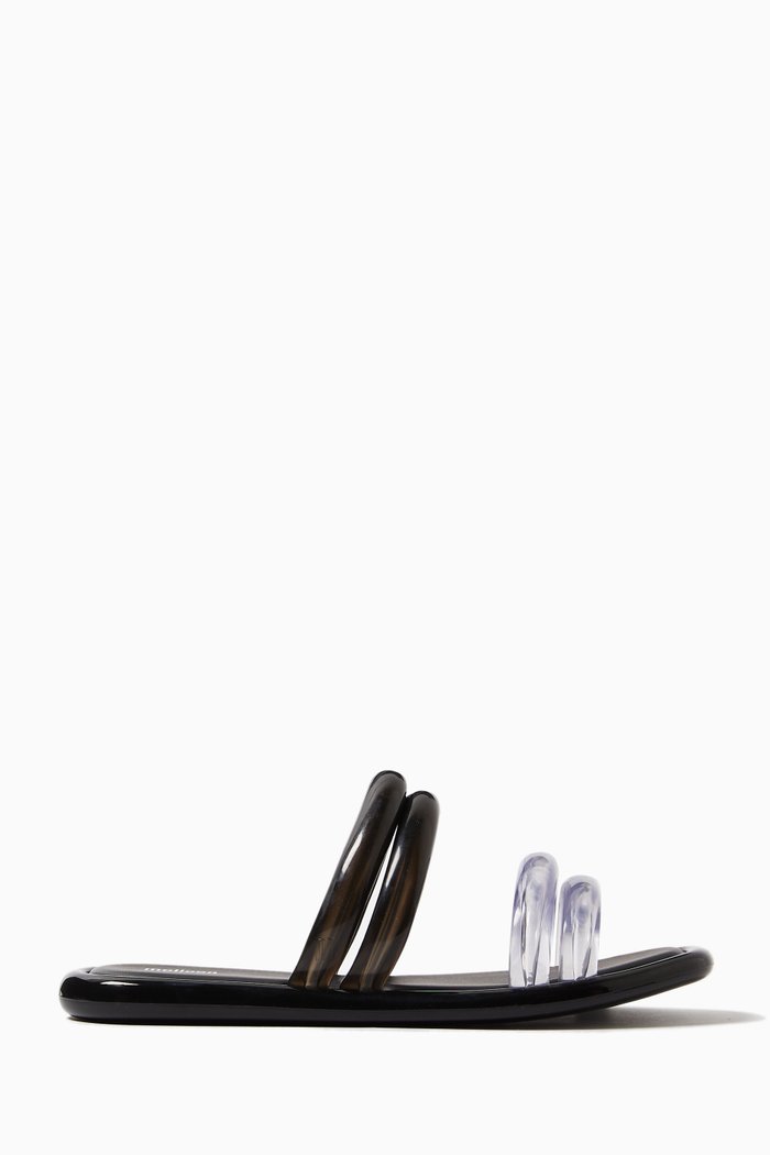 

Airbubble Flat Slides in Melflex®, Black