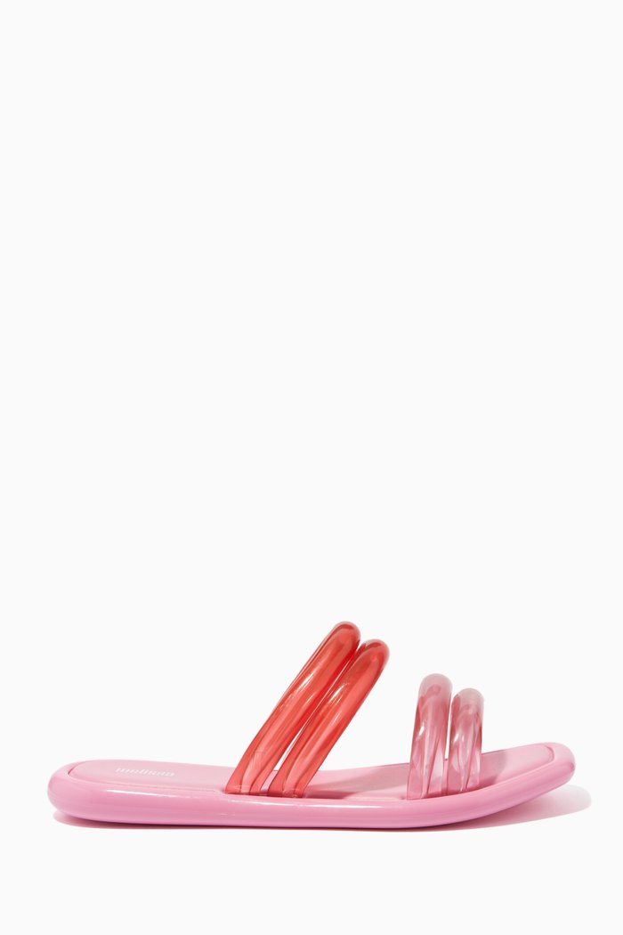 Airbubble Flat Slides in Melflex®, Pink