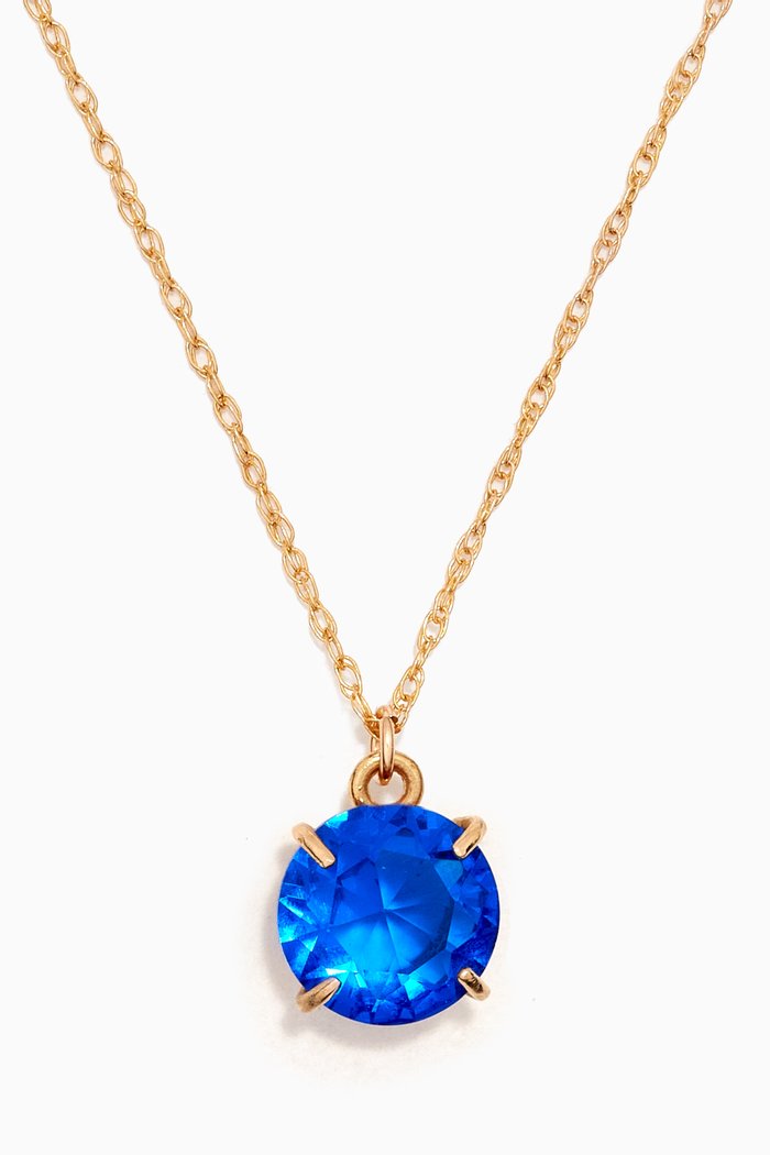 

Mondrian Hilma Chain Necklace in Gold-plated Metal, Blue