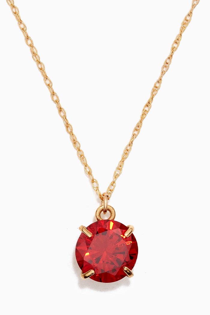 

Mondrian Hilma Chain Necklace in Gold-plated Metal, Red