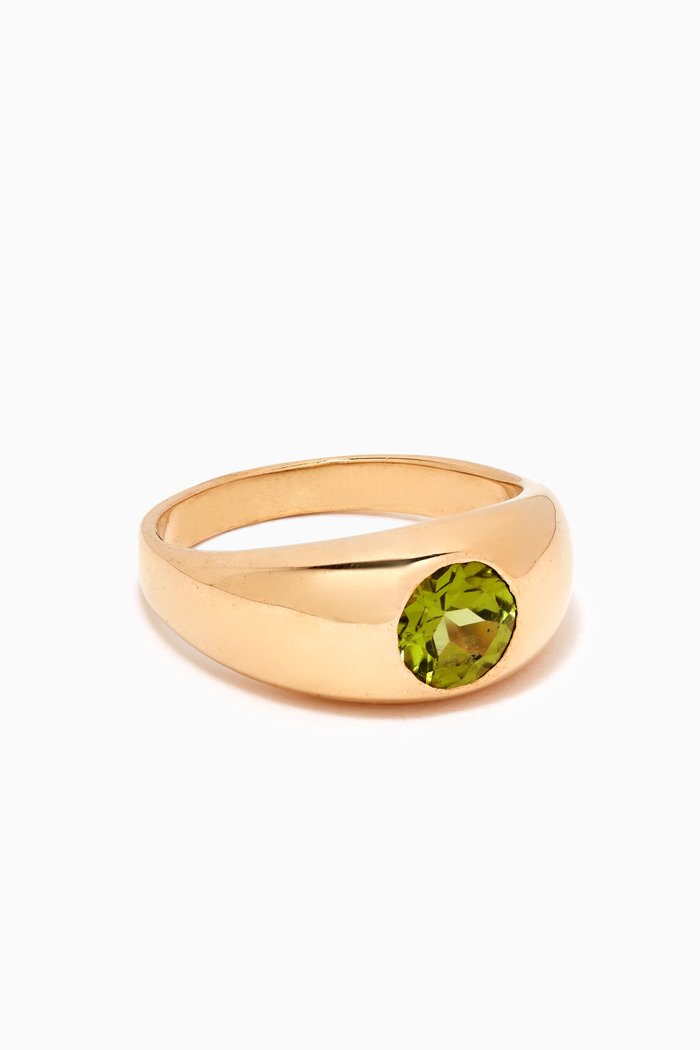 

Mondrian Hilma Ring in Gold-plated Metal, Green