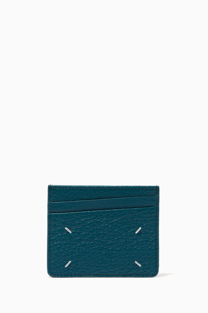 

Four-stitch Card Holder in Leather, Multicolour