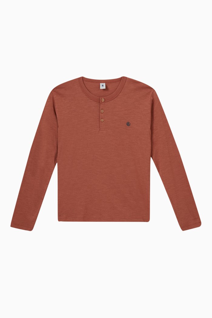 

Logo Print T-shirt in Cotton, Brown