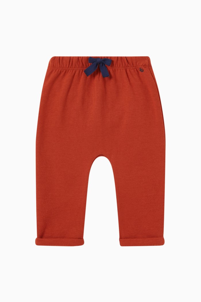 

Logo Pants in Cotton Jersey, Brown