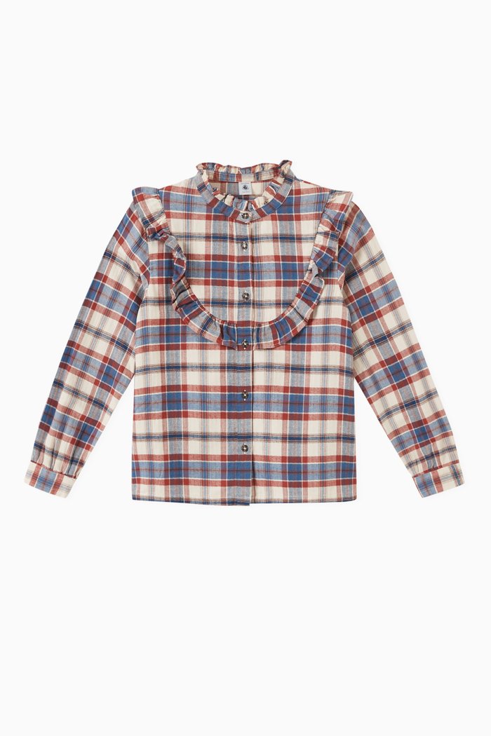 

Flannel Blouse in Cotton, Multicolour