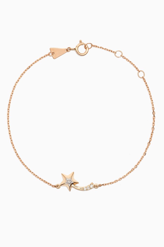 

Shooting Star Diamond Curve Bracelet in 14kt Gold, Yellow