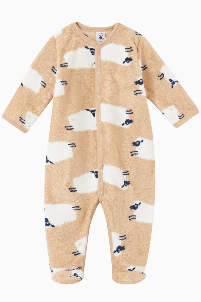 

Sheep Print Sleepsuit in Cotton, Multicolour