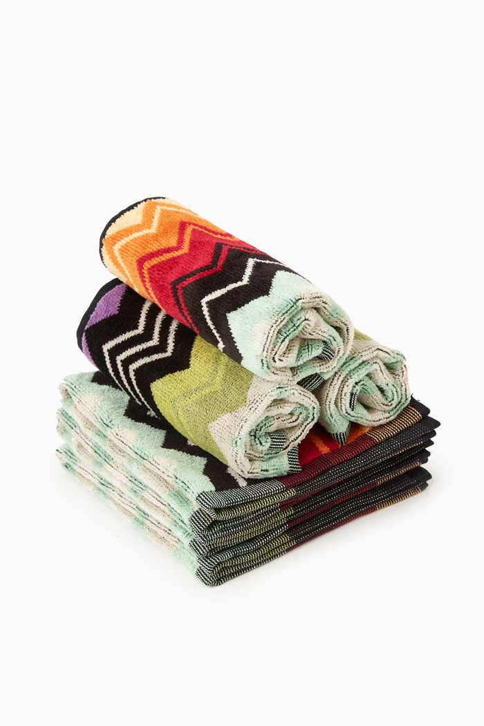 

Giacomo Face Towel in Cotton, Set of 6, Orange