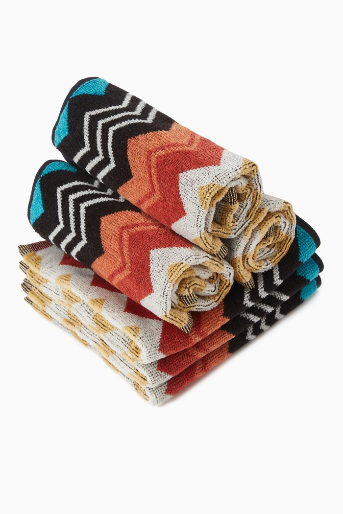

Giacomo Face Towel in Cotton, Set of 6, Pink
