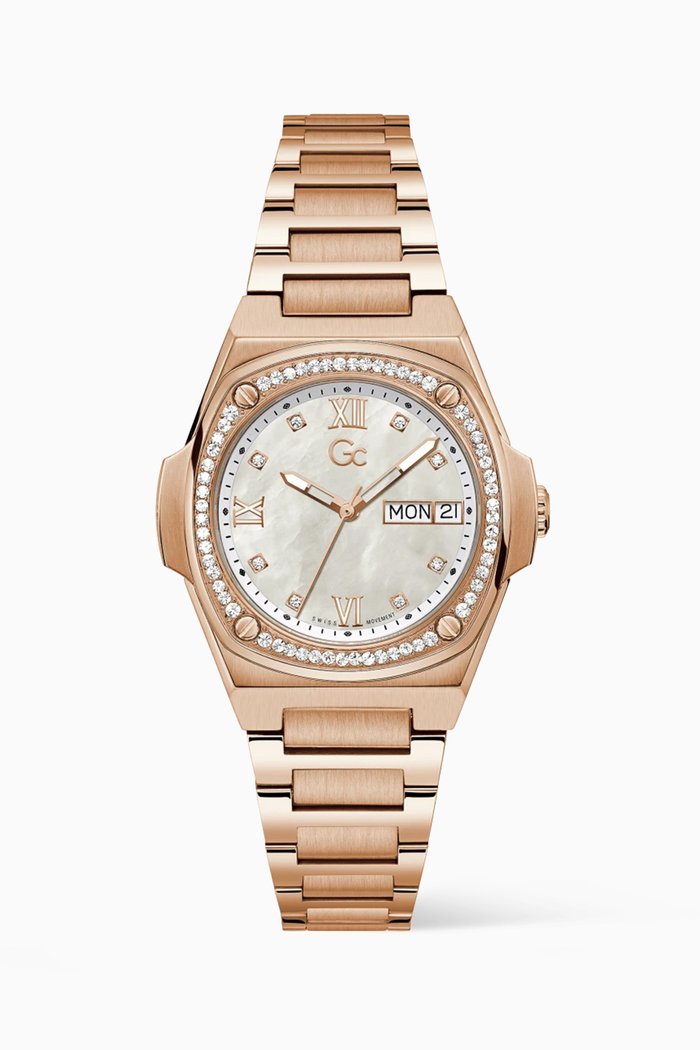 

GC Coussin Shape Lady Quartz Watch, 36mm, Rose gold