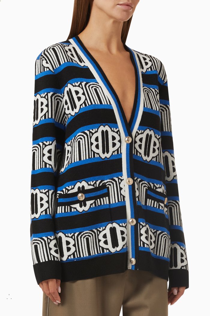 

Molver Cardigan in Knit, Blue