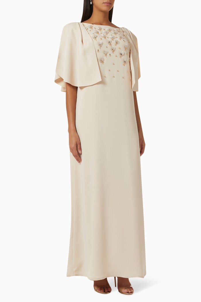 Embellished Kaftan, Neutral