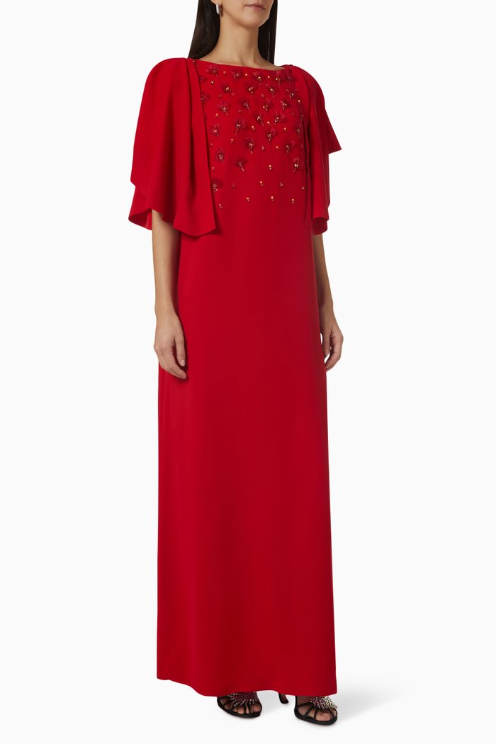 

Embellished Kaftan, Red