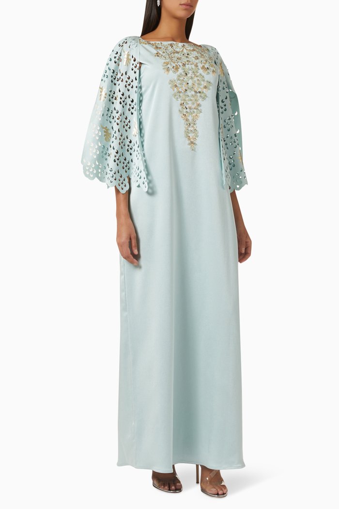 Embellished Kaftan, Green