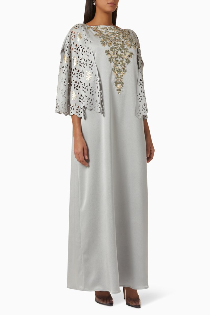 

Embellished Kaftan, Grey
