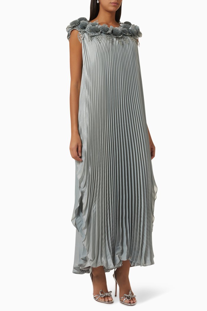 

Pleated Kaftan, Green