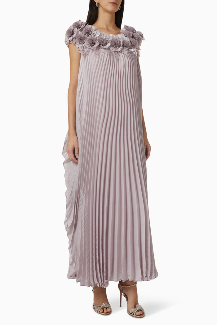

Pleated Maxi Dress, Pink