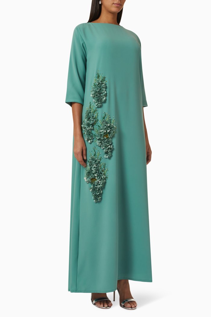 

Embellished Kaftan, Green