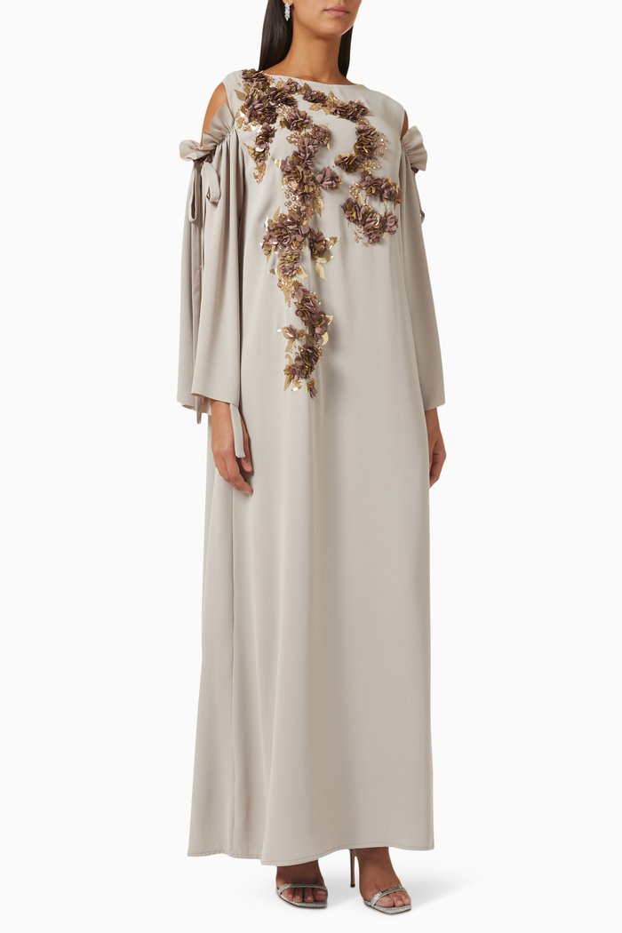 Embellished Kaftan, Neutral