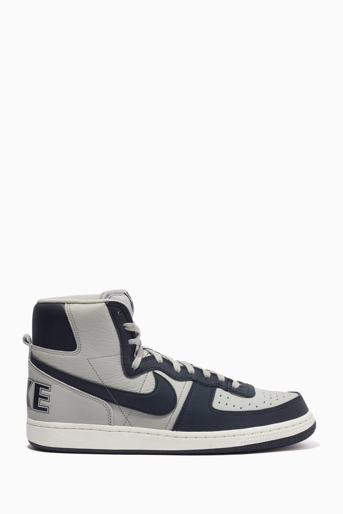 

Terminator High-top Sneakers in Leather, Grey