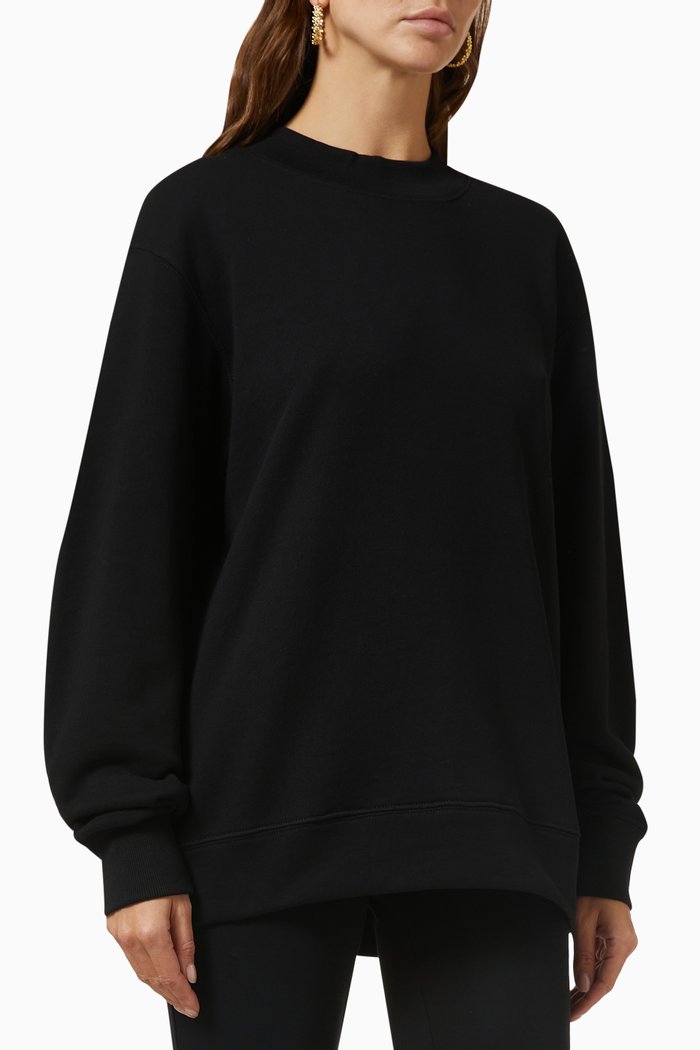 

Catalina Sweater in Organic Cotton, Black
