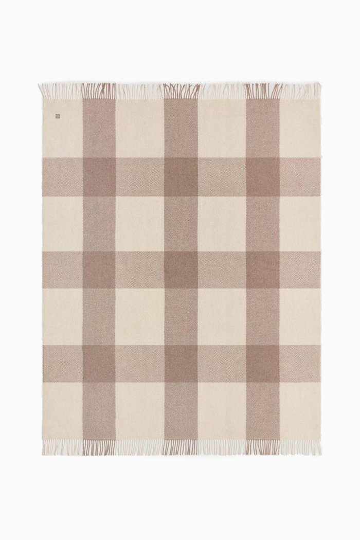Lemann Throw in Merino & Angora Wool, Neutral