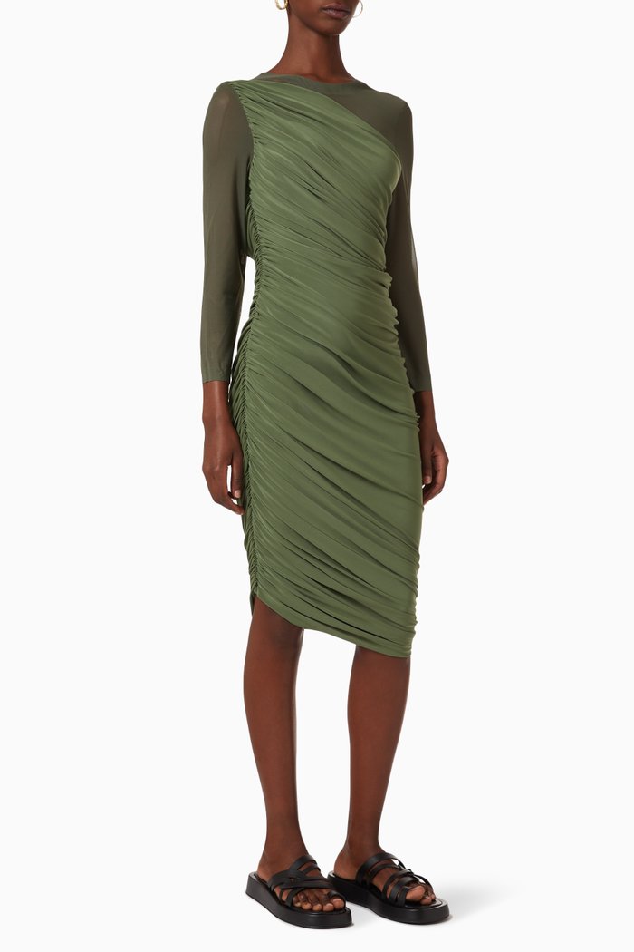 

Diana Midi Dress in Poly Lycra, Green