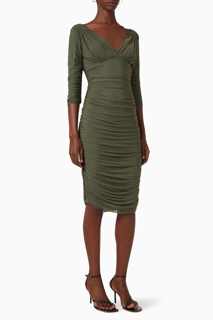 

Tara Mini Dress in Poly Lycra, Green