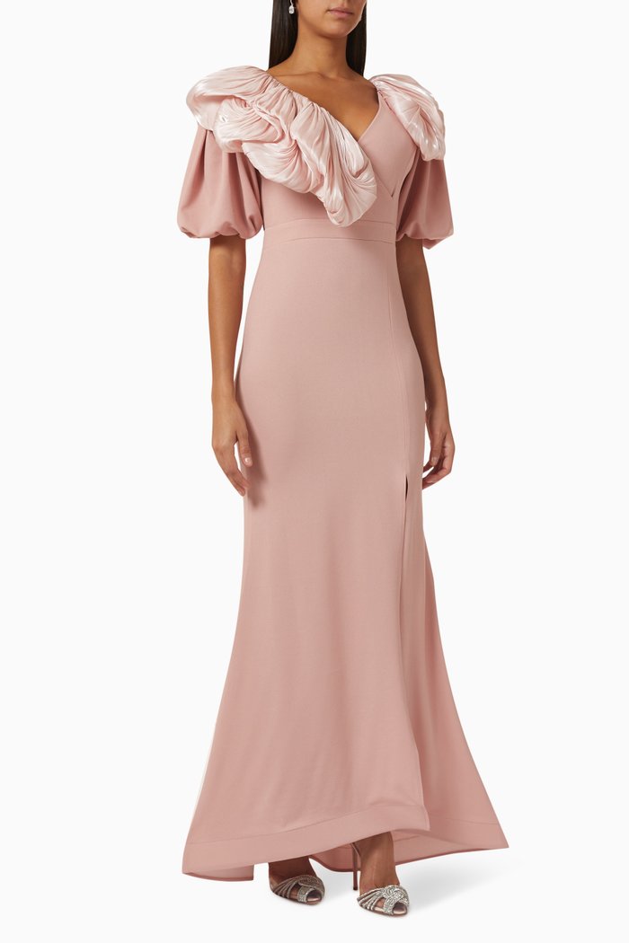 

Ruffle Maxi Dress, Pink
