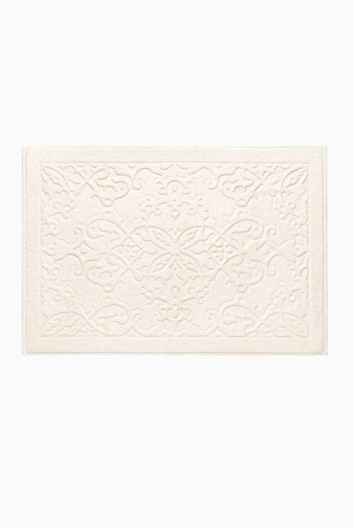 

Thira Bath Mat in Cotton, White
