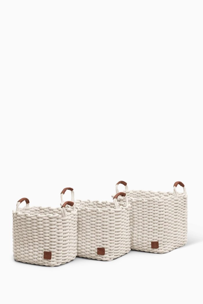 

Talita Storage Basket, Set of 3, White