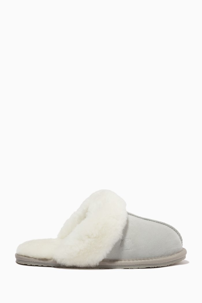 

Amanda Slippers in Sheepskin, Grey