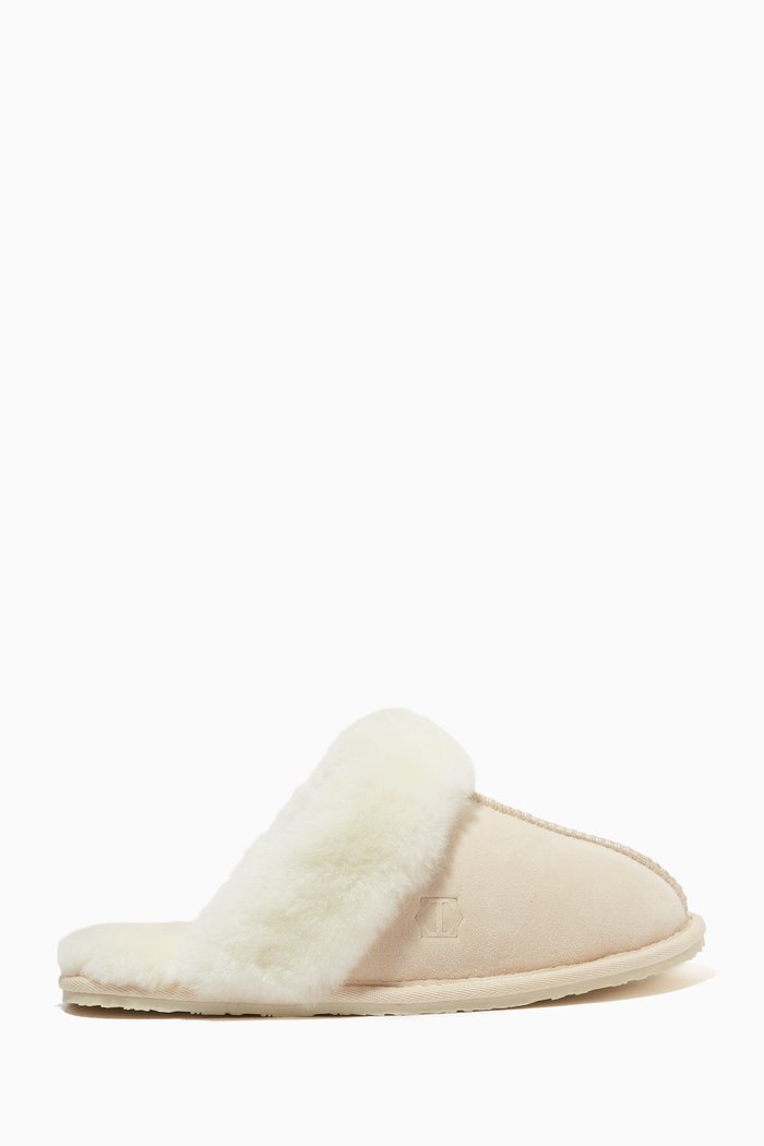 

Amanda Slippers in Sheepskin, White