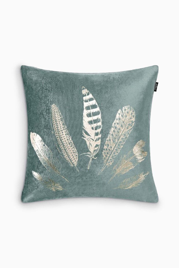 

Valero Decorative Pillow in Viscose & Cotton, Set of 2, Green