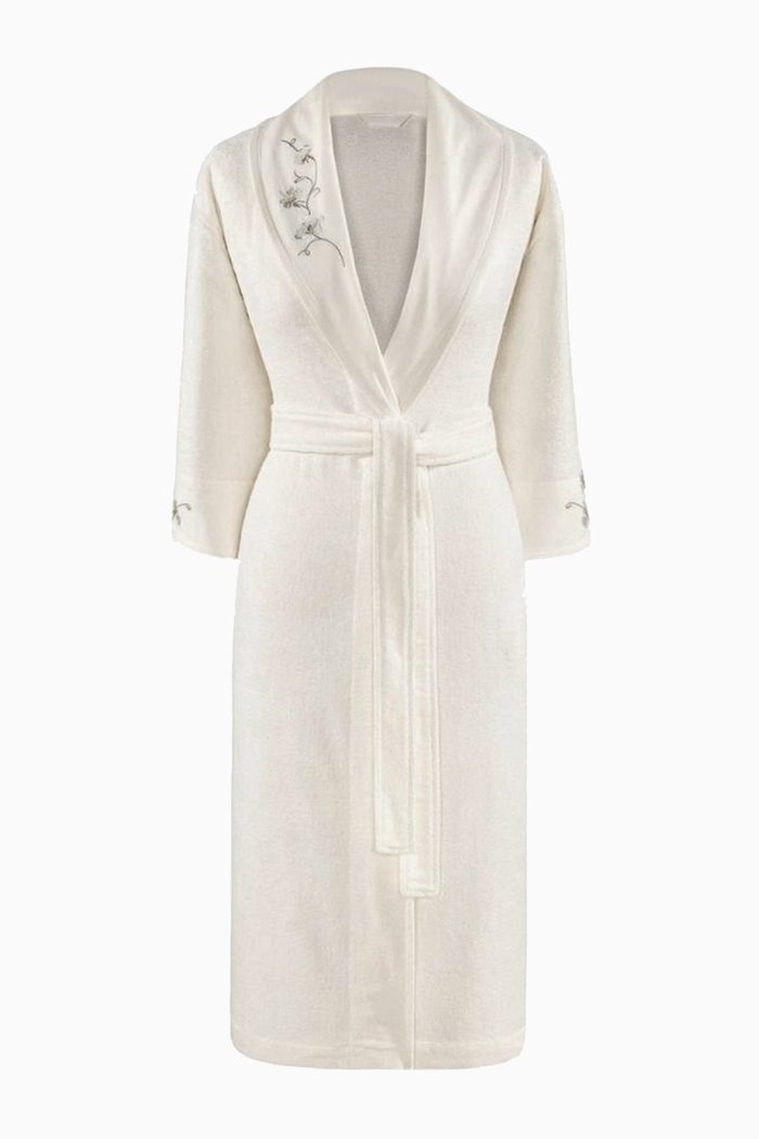 

Celeste Bathrobe in Terry Fabric, White