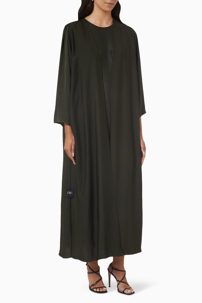 

Long Sleeve Abaya Set, Green