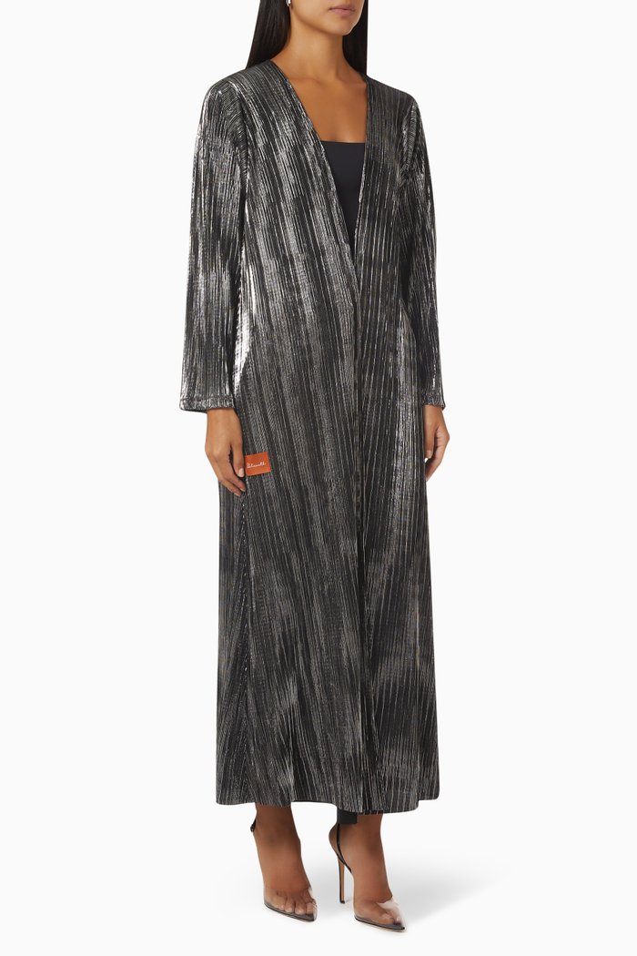 

Long Sleeve Abaya, Silver