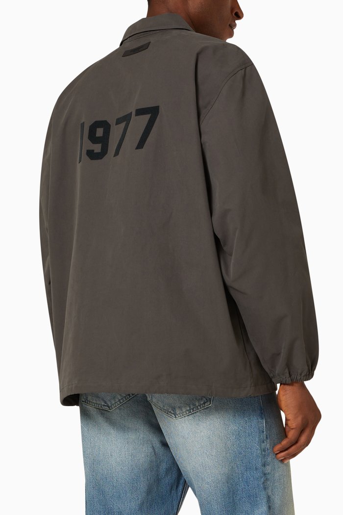 

Coaches Jacket in Nylon, Grey