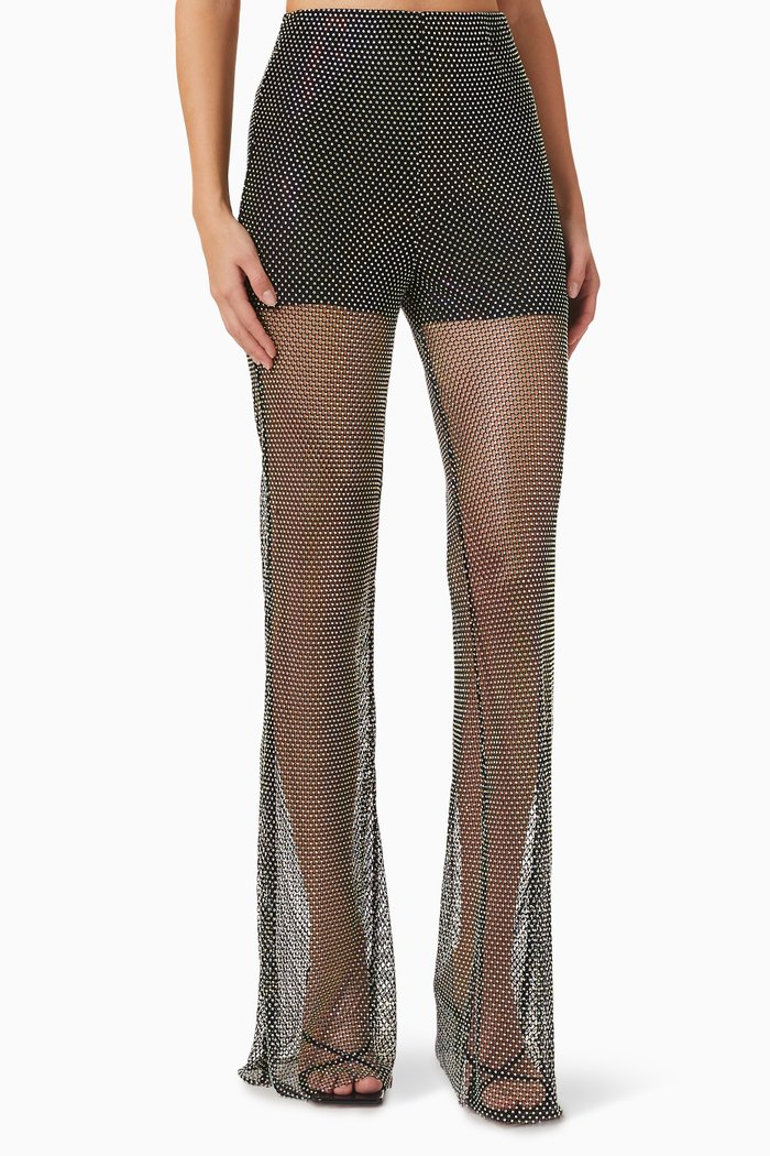 

Crystal Pants in Mesh, Black