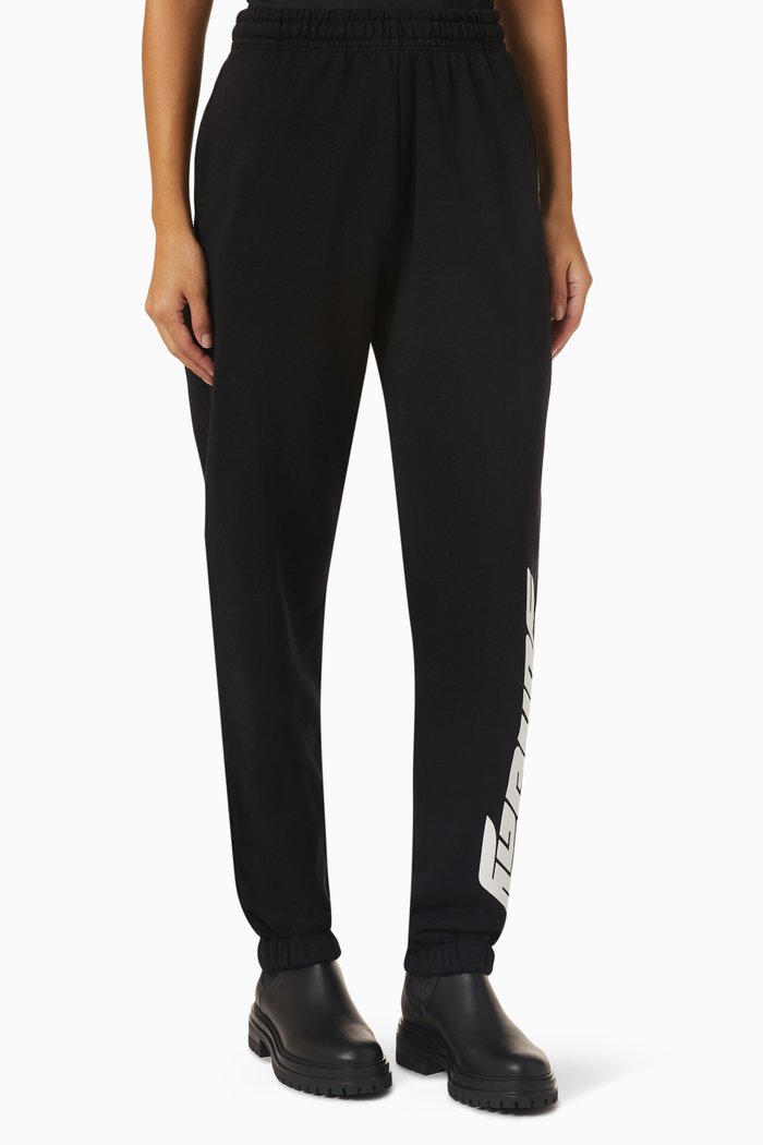 

Logo Sweatpants in Organic Cotton, Black